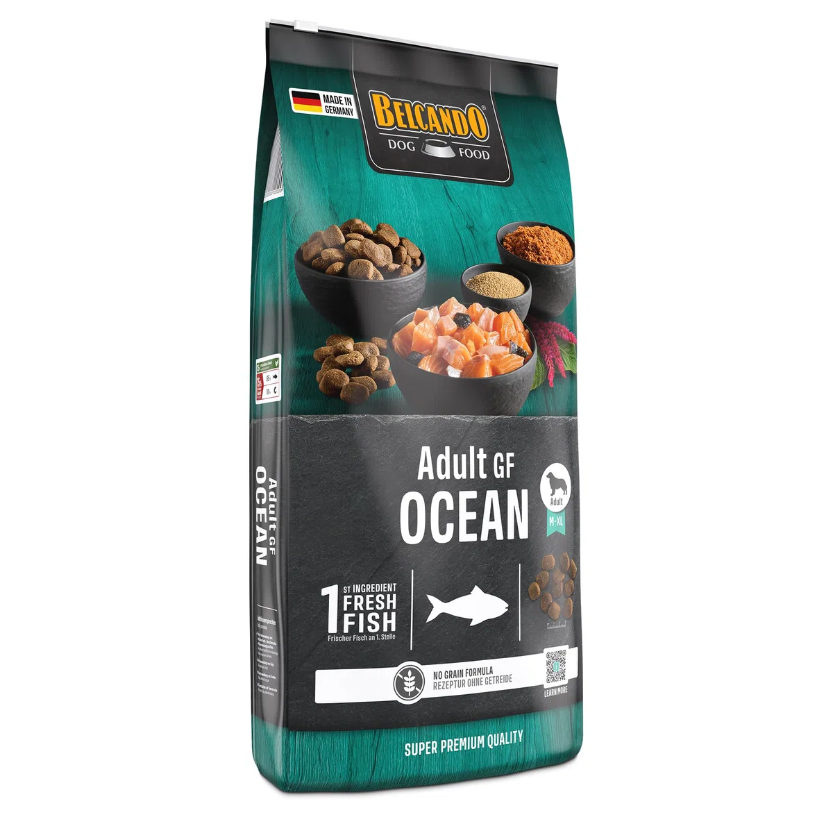 Belcando Adult GF Ocean [12,5 kg] Alimento para Perros sin Cereales | Comida Seca sin Cereales con Pescado | Deita Completa para Perros Adultos a Partir de 1 año de Edad