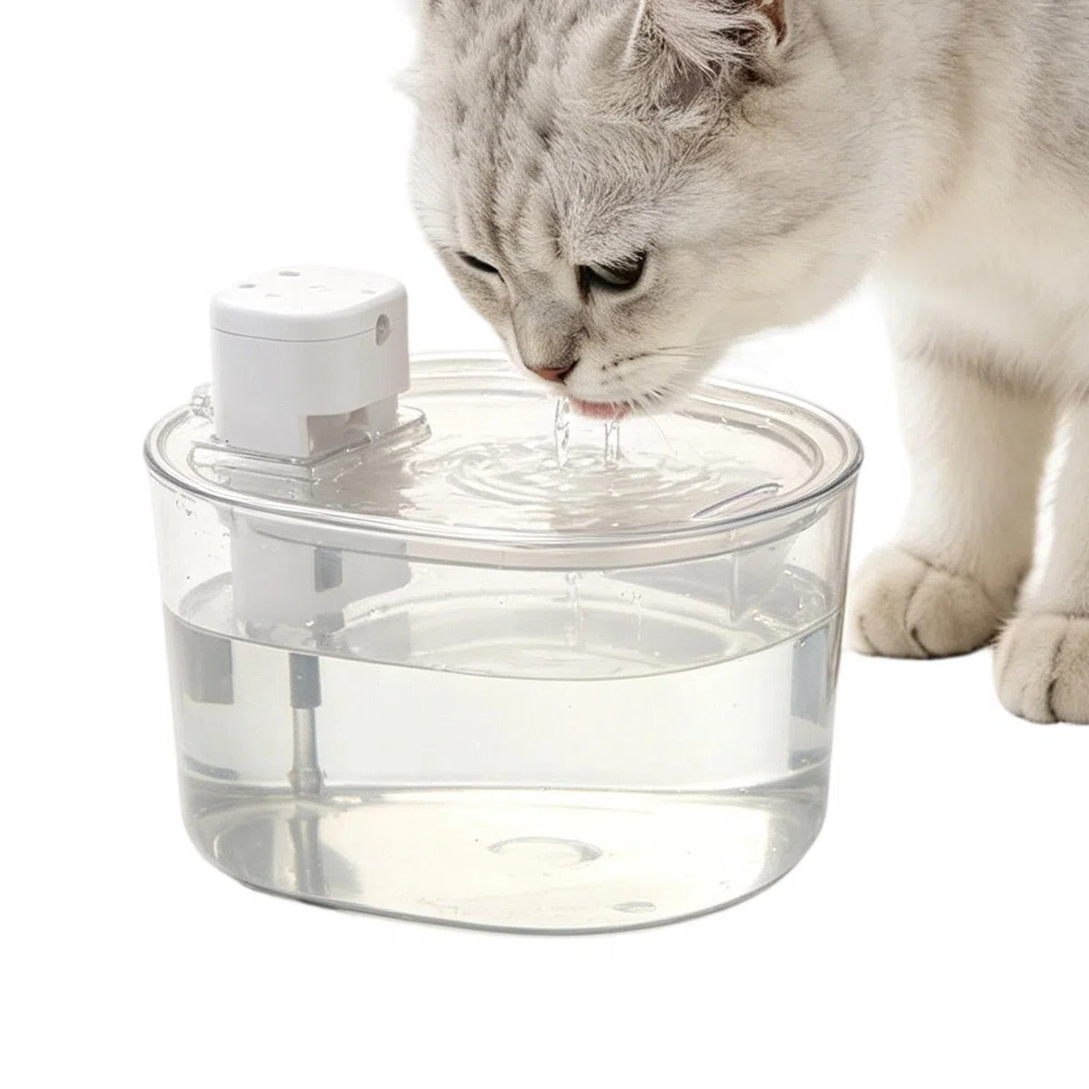 Fuentes para Gatos 3L Bebedero Recargable Silencioso con Sensor | Fuente Agua De Perros Cachorros Perros y Animales Interiores Escritorio Mesa Beber Agua