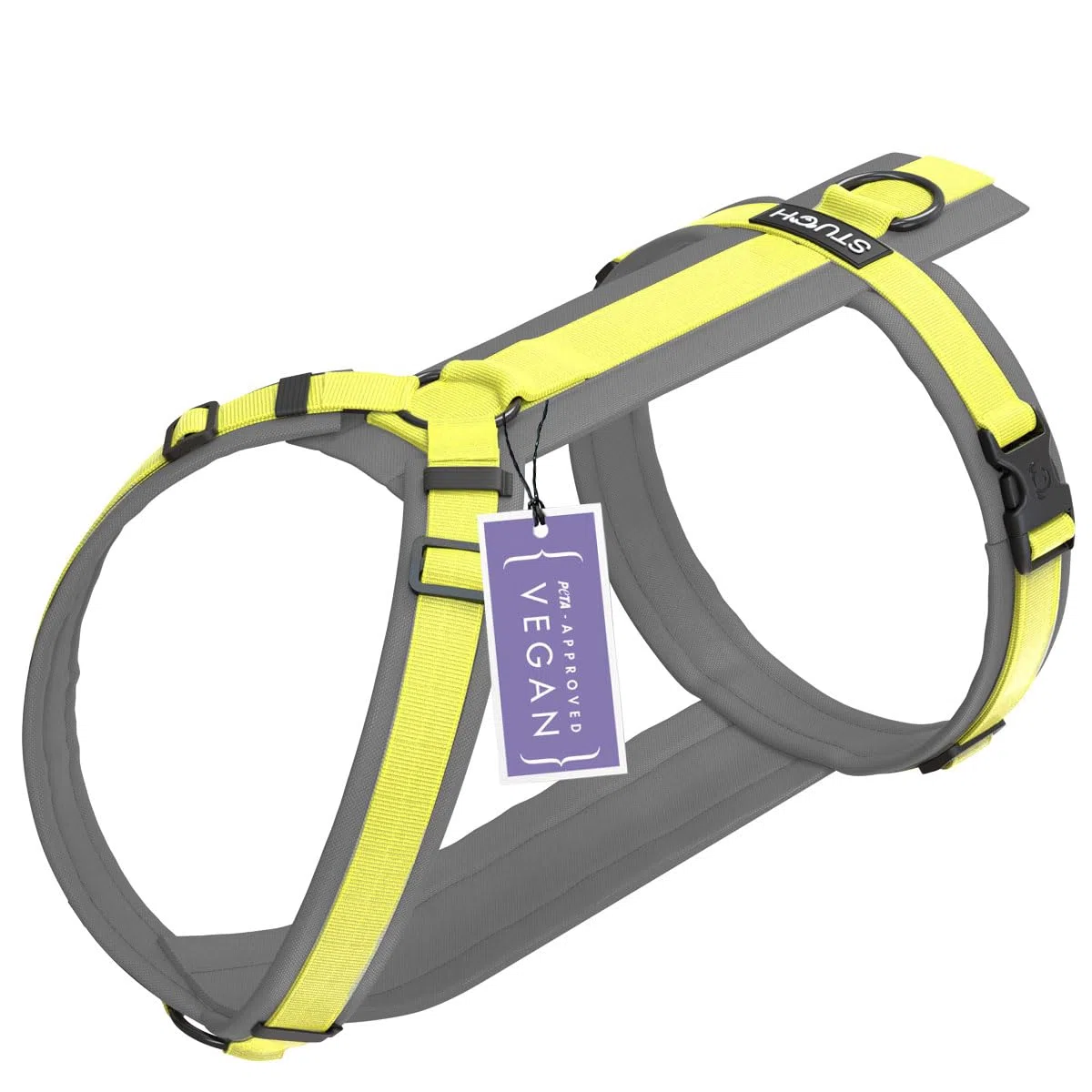 STUCH Arnés para perros, Pechera para perro – Arnés ajustable de nailon – acolchado – para perros pequeños, medianos y grandes (lima, S)