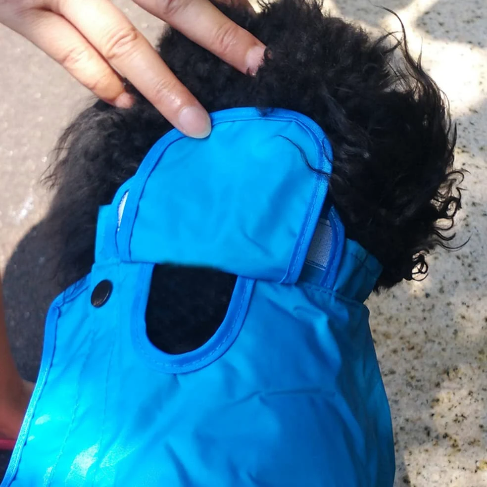Chubasquero para Perros, Impermeable for Perros Grandes, Ropa Impermeable for Exteriores, Mono con Capucha, Capa for pequeños y(Pink,14)