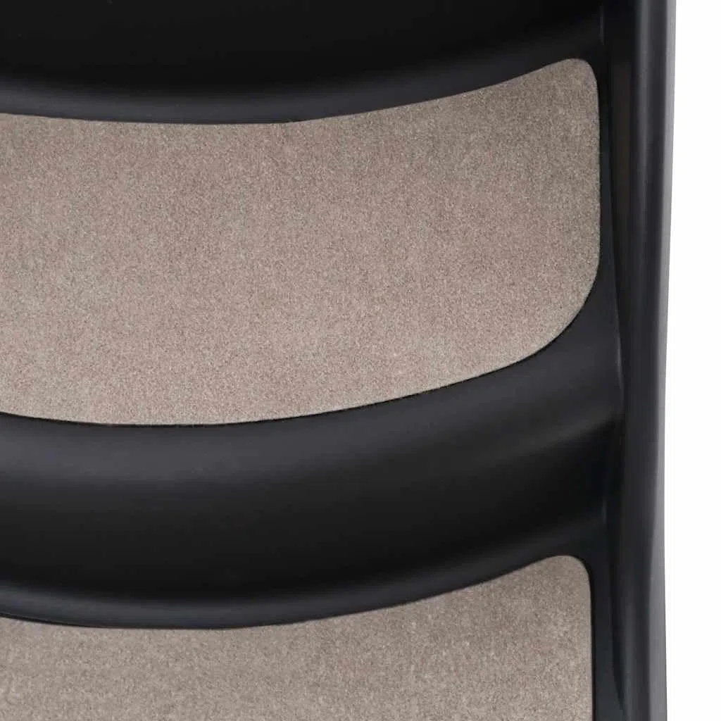 vidaXL Escalera para Perros Plegable de 3 peldaños Negra