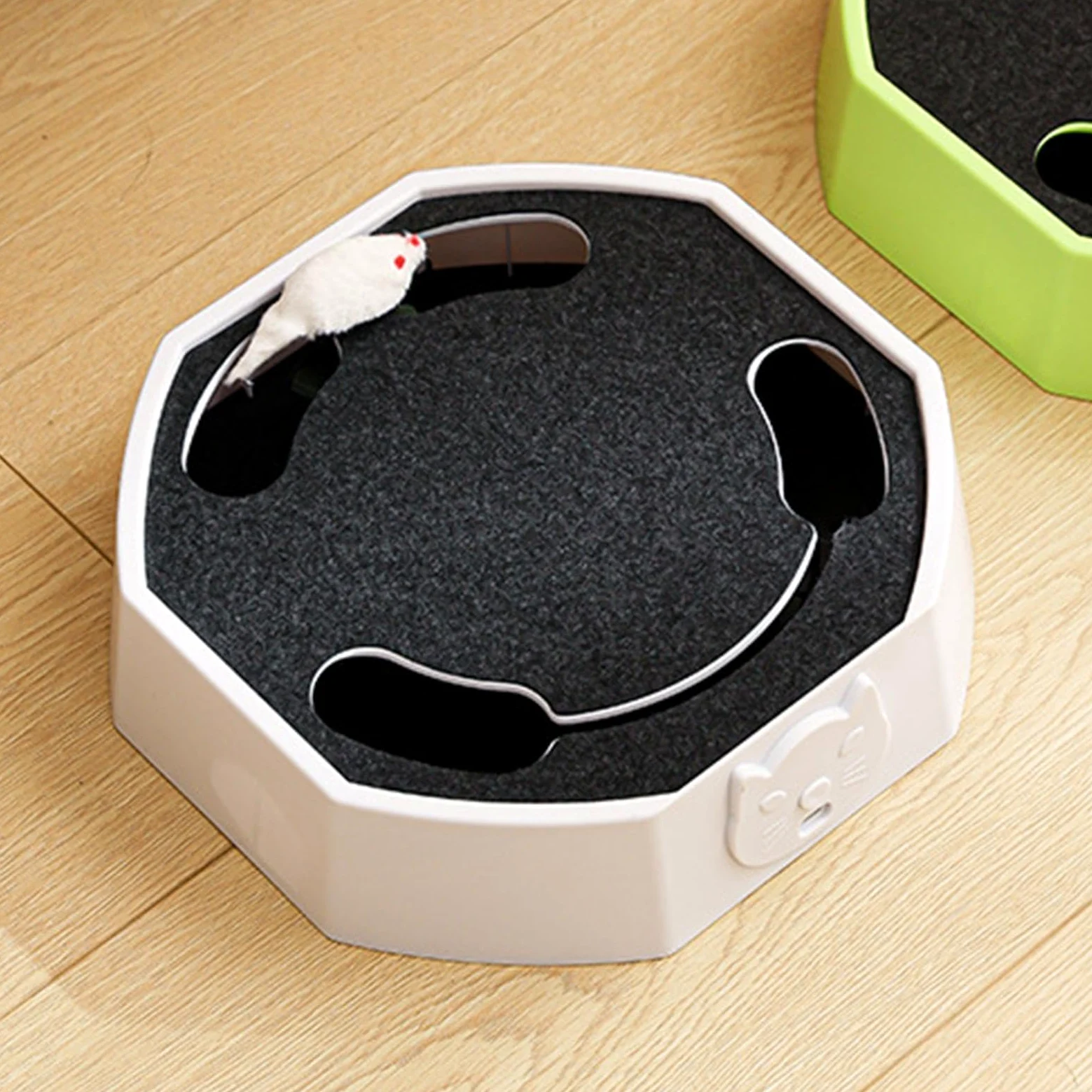 Juguetes interactivos para gatos - Juego interactivo con señuelo ratón | Juguetes estimulantes recargables para gatos | Para cocina salón casa apartamento y espacio de juego para momentos de soledad