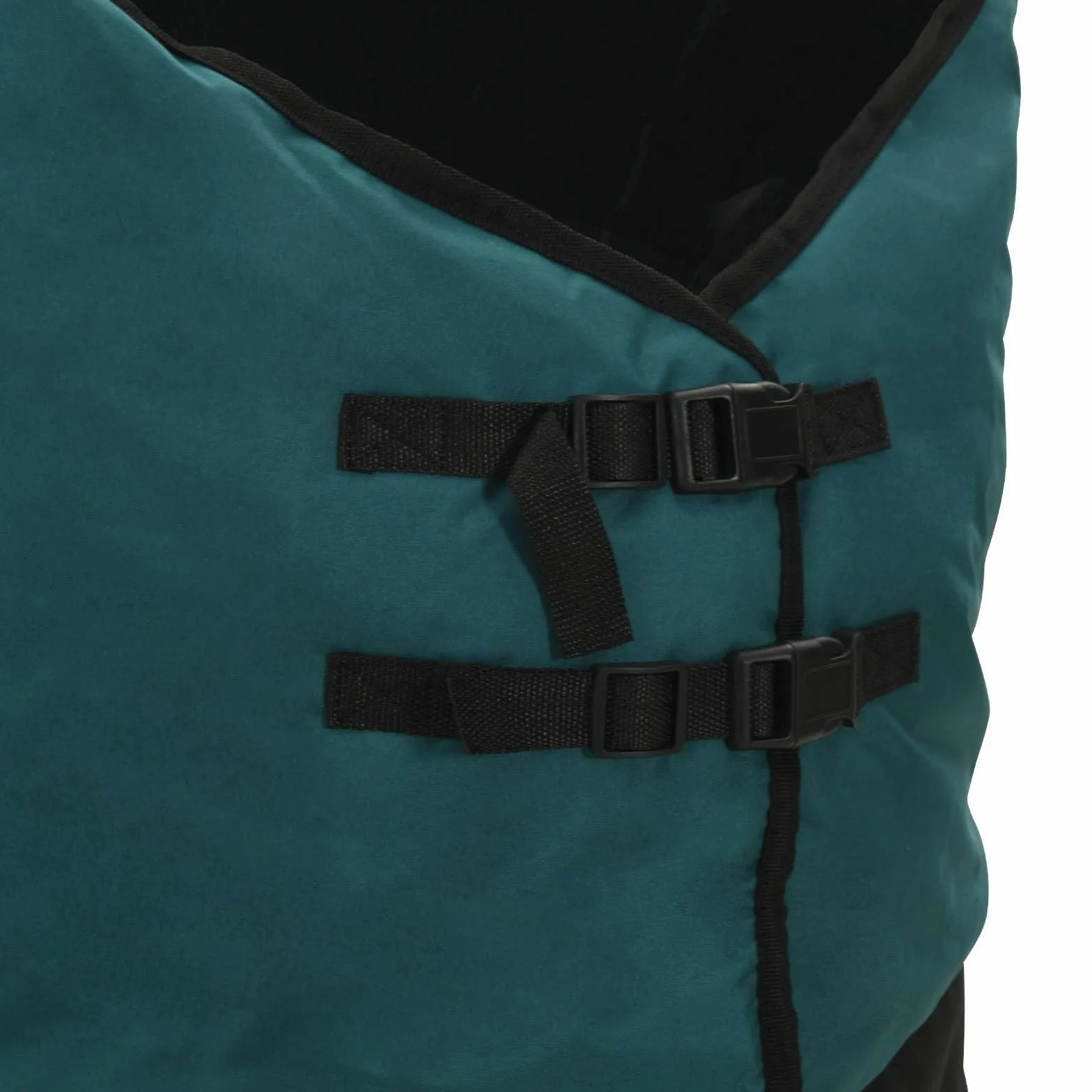 Manta para caballo verde oscuro y negro, 125 cm, de poliéster, impermeable, transpirable, con hebillas ajustables y solapa de cola para establo, pasto, equitación y protección al aire libre en