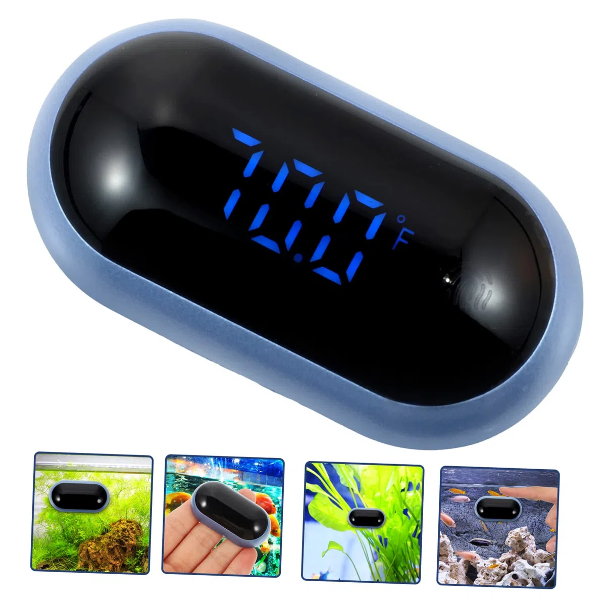 Yardwe 4piezas Digital Para Medidor De De Agua Pantalla Led Electrónico Para Peceras y Reptiles Para Monitorizar y Terrarios