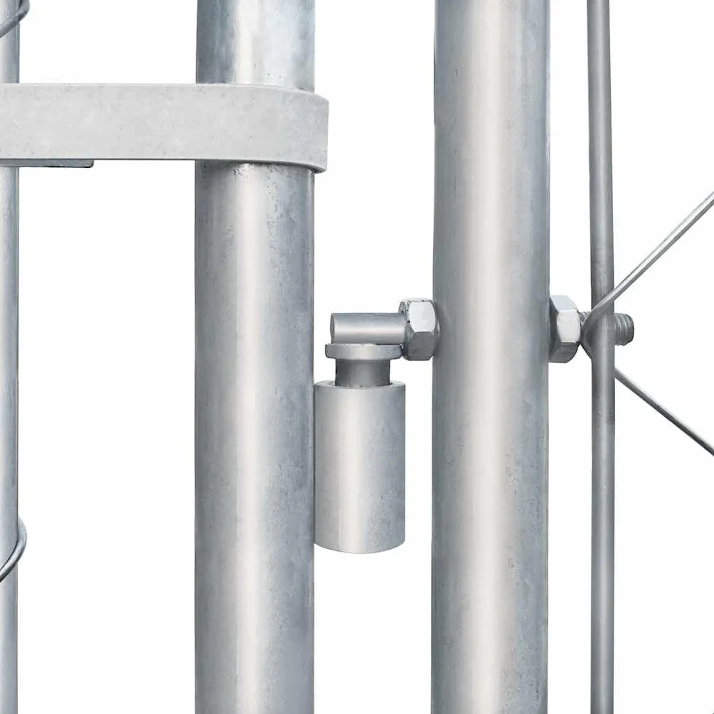 Perrera de acero galvanizado, 4 x 4 x 1 m, valla de malla para exteriores con puerta plegable, protección y seguridad para perros, cachorros, transporte, jardín, camping, uso en interiores y