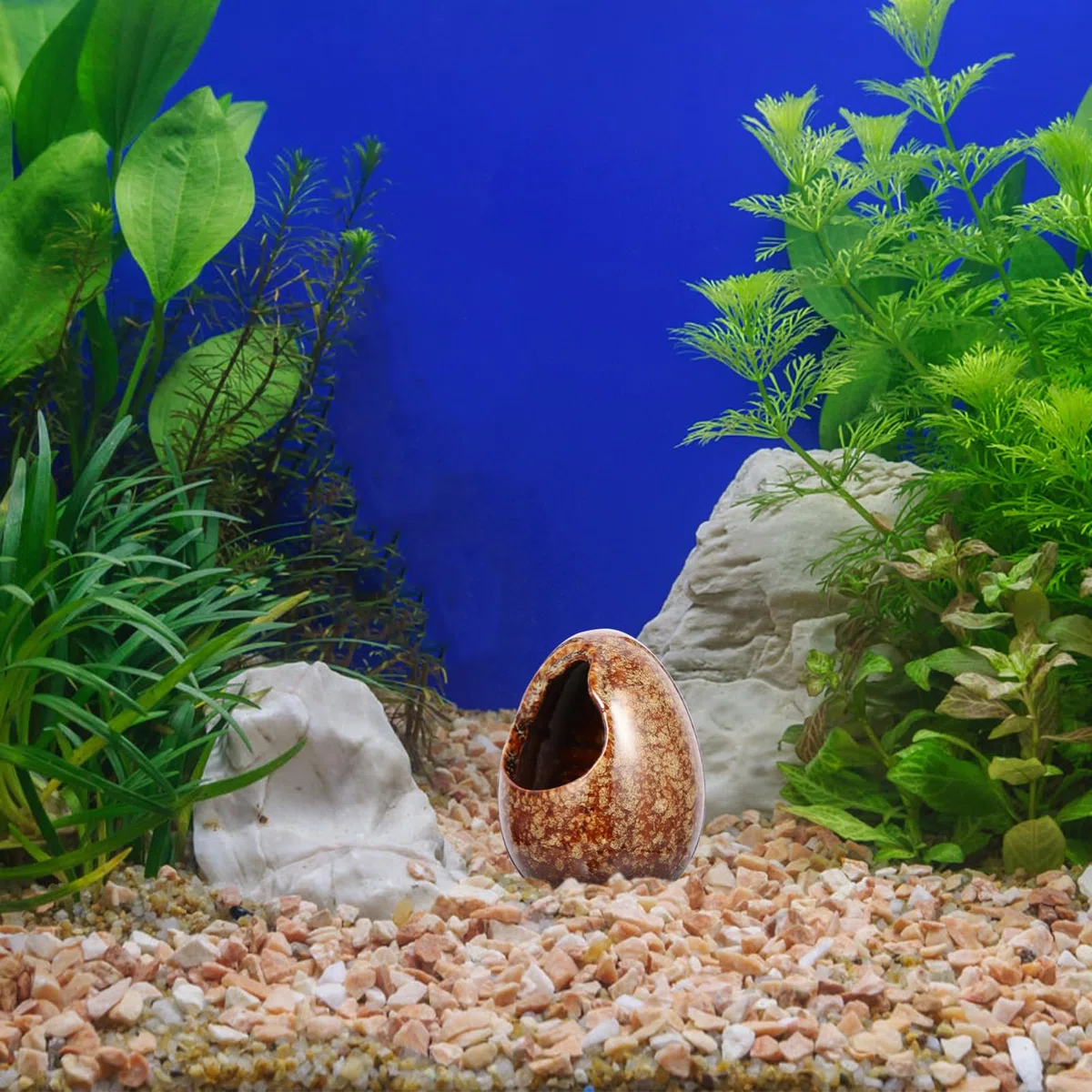 3 Juegos Tanque De Cría De Peces Y Camarones Pecera Paisajismo Acuario Cueva Decoración Segura para El Acuario Cueva De Peces Delicados Suministro De Acuario Cerámica 2 Piezas * 3 YARNOW