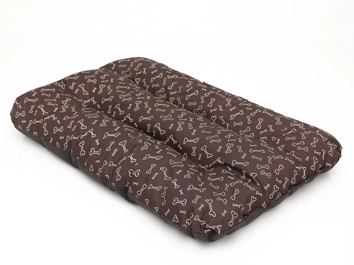 Colchón para perros, sofá para perros, cojín para perros, sofá, colchón, cama, cama para mascotas, suave, cojín R1, 90 x 60 cm, color marrón oscuro en los huesos