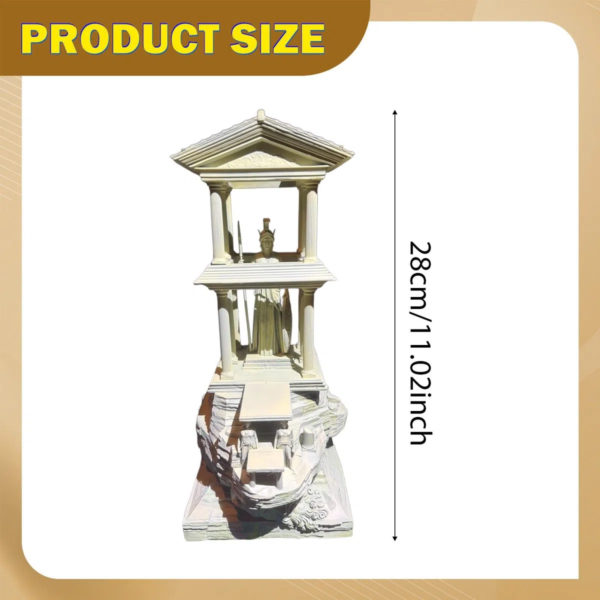 Decoración de Acuario Arquitectura Romana Estatua Accesorios de Acuario Figura Resina