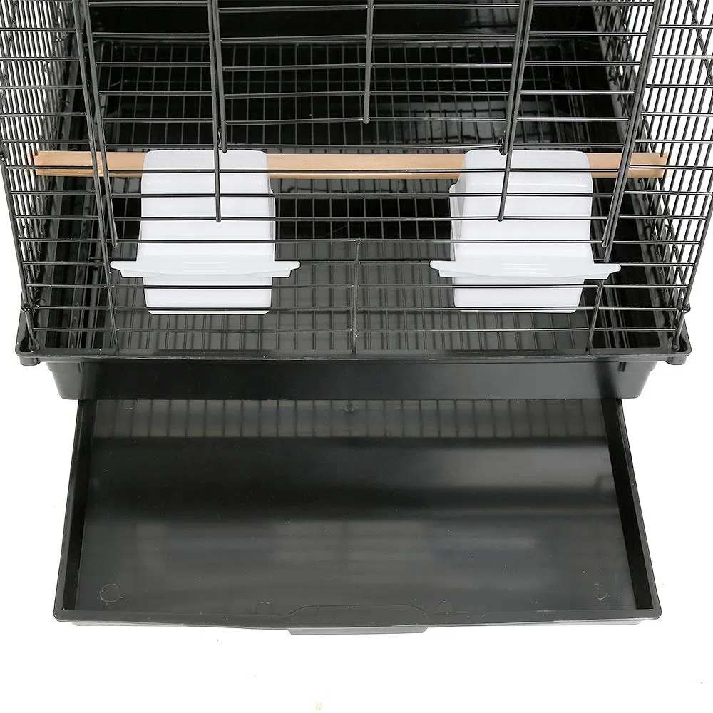 Jaula para Pájaros Metal Grande - Exterior para Aves, Loros, Agapornis, Canarios - Jaula Metálica (40 * 40 * 58cm)