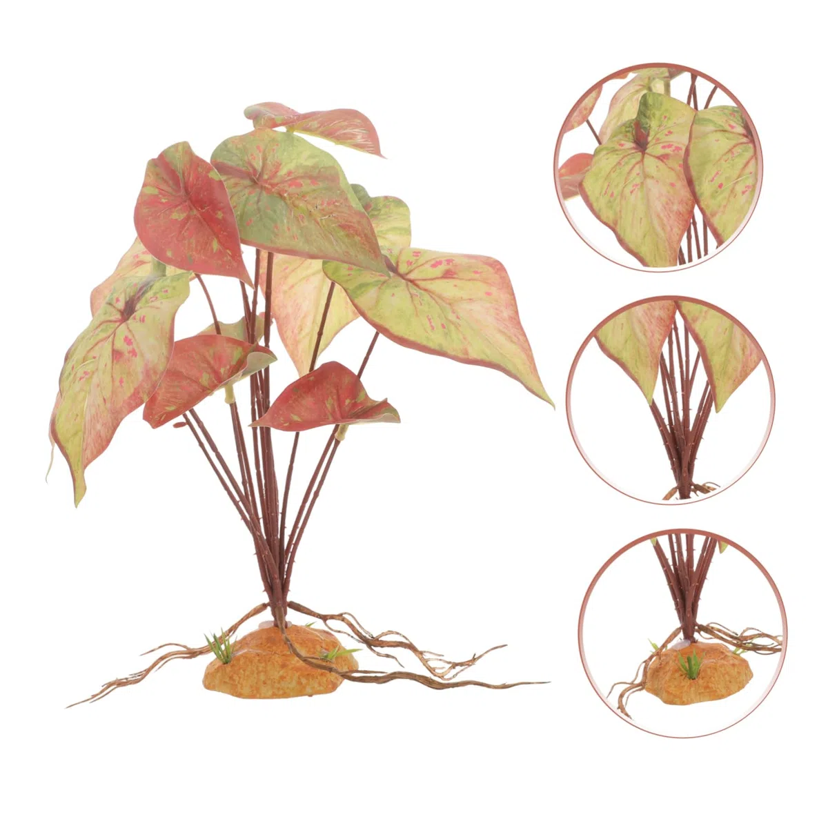 TOYANDONA 3 Piezas Conjunto de Plantas simuladas decoración Falso Plantas de Acuario Falsas Peces Decoraciones para acuarios y Altas Accesorios para peceras Decoraciones el plastico