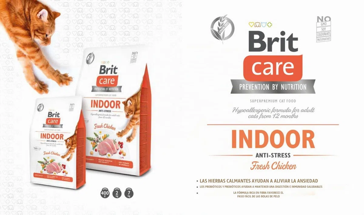 Brit Care Grain Free Adult Indoor Antiestrés con pollo 7 kg