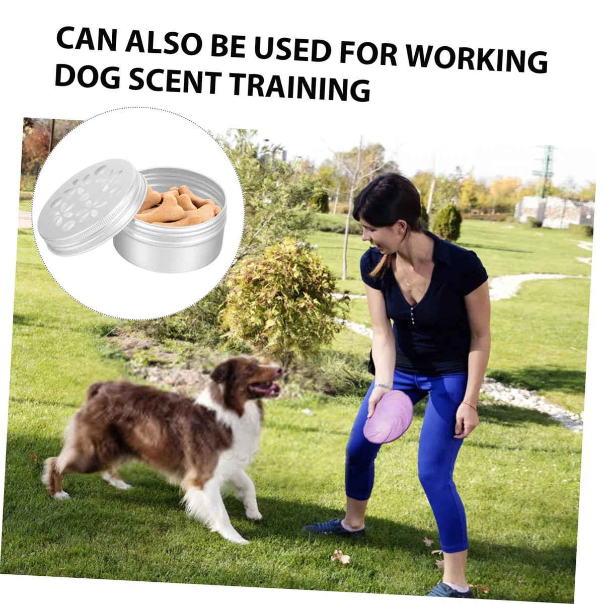 SUPVOX 30 Piezas Caja olores para adiestramiento canino Recipiente Redondo con Tapa Herramienta Entrenamiento Olor xherramienta Kit Entrenamiento para Perros Titular Aroma