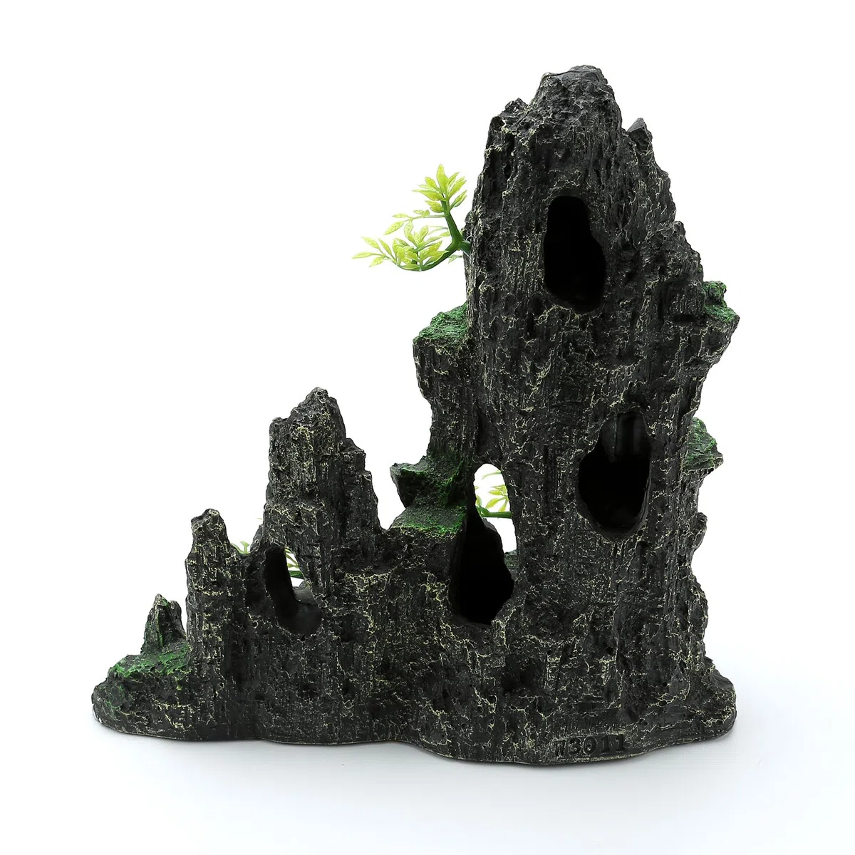 Decoración de acuario grande para pecera, adornos temáticos de rocas, adornos de piedra con vista a la montaña, decoración de acuario, decoración de árbol, casa, cueva, pecera (montaña-extragrande)