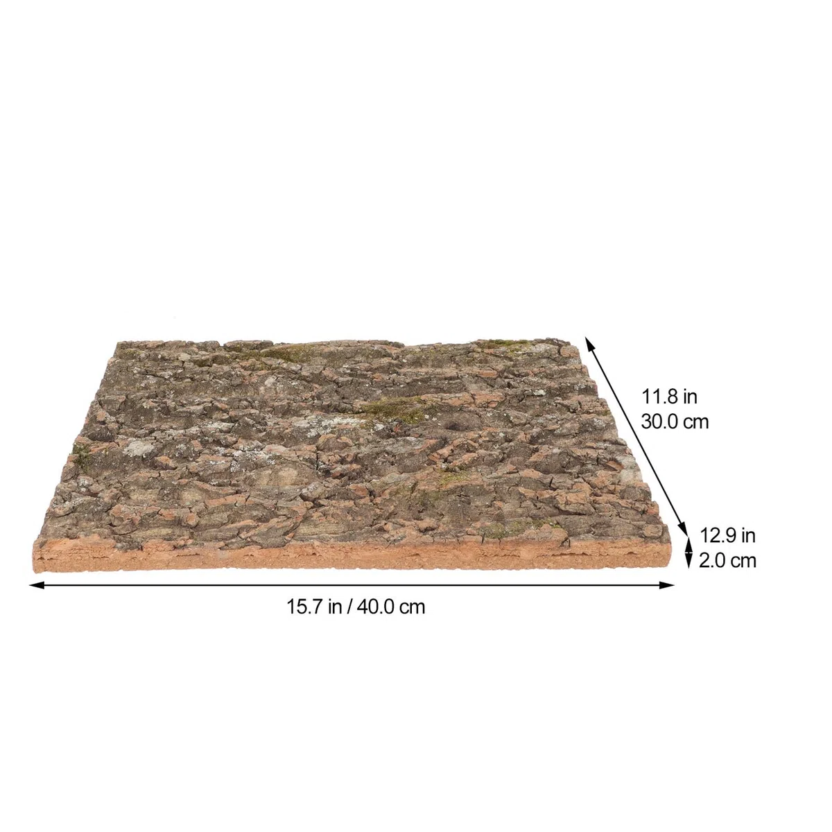 Fondo Natural de Corteza de Corcho para Reptiles, Decoración para Terrario Pared de Escalada, Accesorio de 2 Piezas para Hábitat de Reptiles
