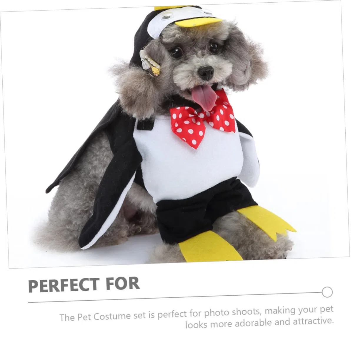 Milisten 2juegos Halloween para Mascotas Disfraz De Pingüino para Perros y Gatos Ropa Cómoda y Transpirable para Fiestas y Eventos para Fotos y Celebraciones De Halloween
