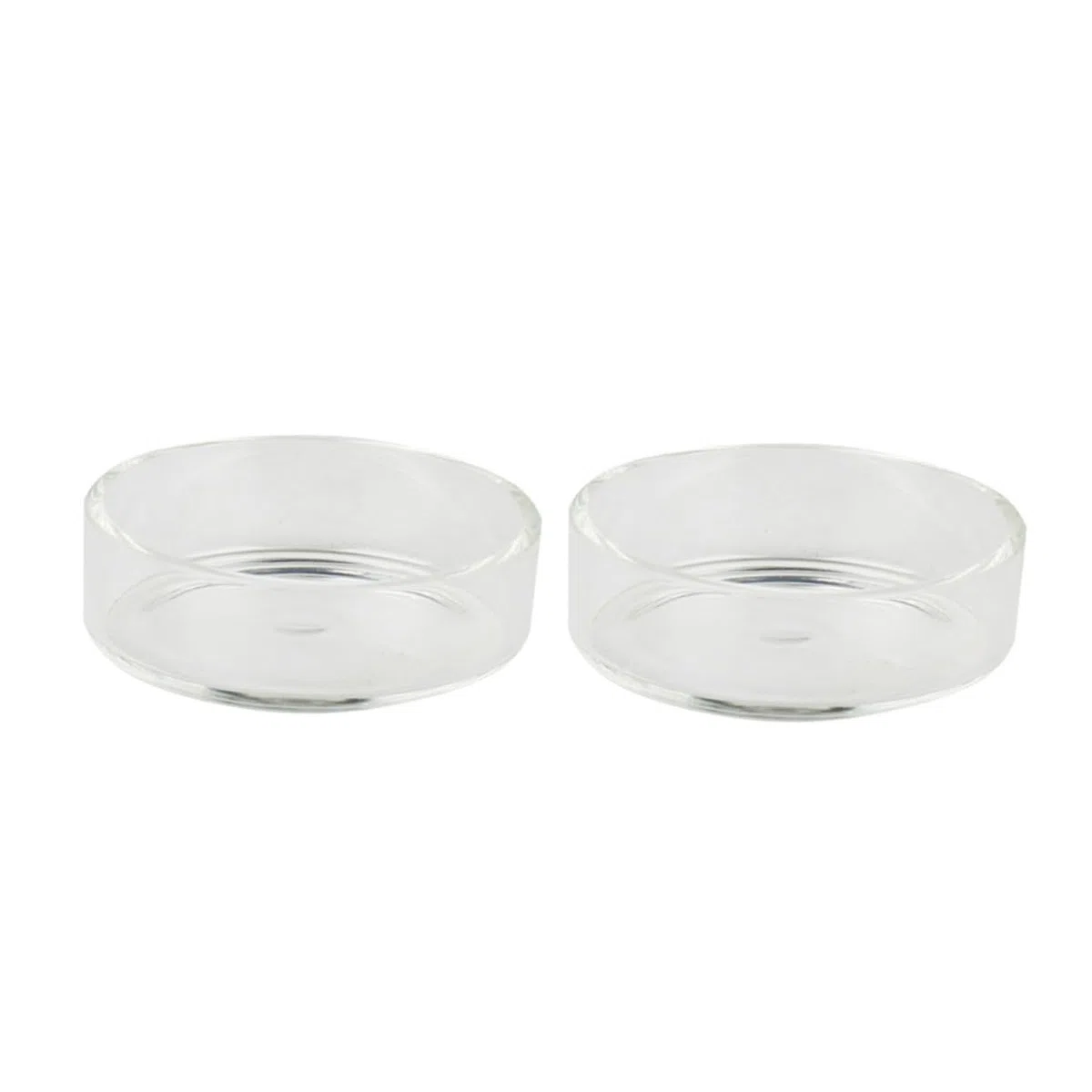 5 Cuencos Redondos de Vidrio Transparente Comedero Multipropósito Delicado Diseño Blanco de Alta Luminosidad para Comida de Camarones para Acuarios y Peces
