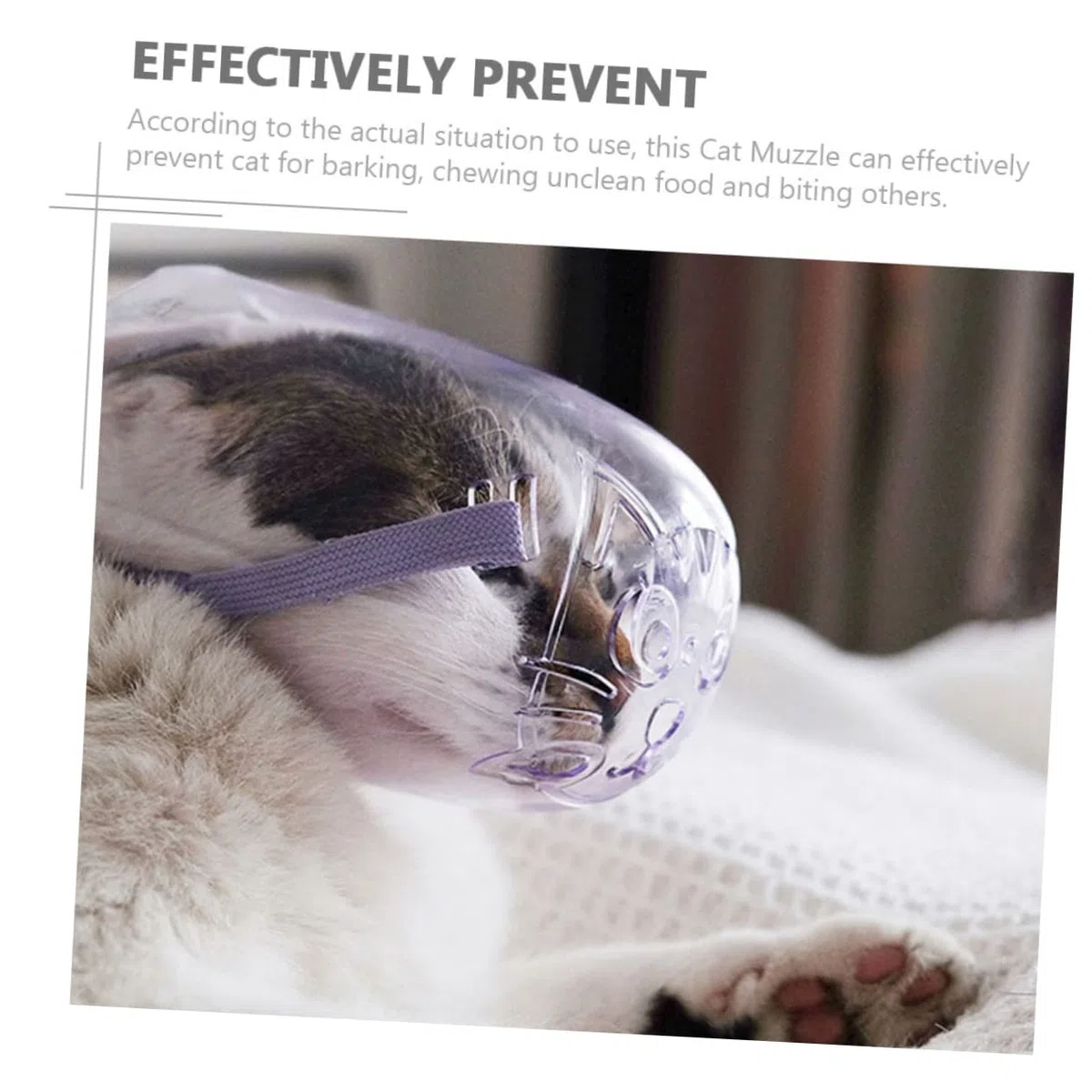 YARNOW 5 Piezas bozal de Gato Anti-ladridos Suministros de Aseo para Perros bozal de Boca de Gato cestas Mascotas Tapa Boca Gatito bozal Transpirable Ajustable sombrerería