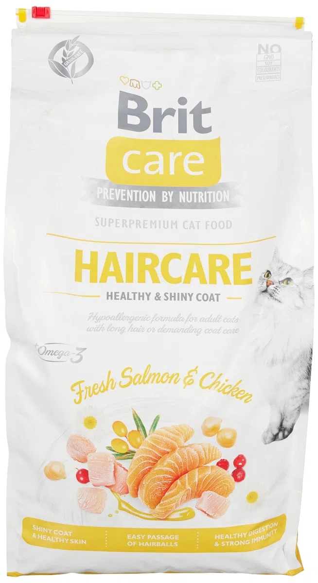 Comida húmeda para Gatos VAFO PRAHA s.r.o. Brit Care Cat Haircare 7kg Sano y Shiny Coat GF