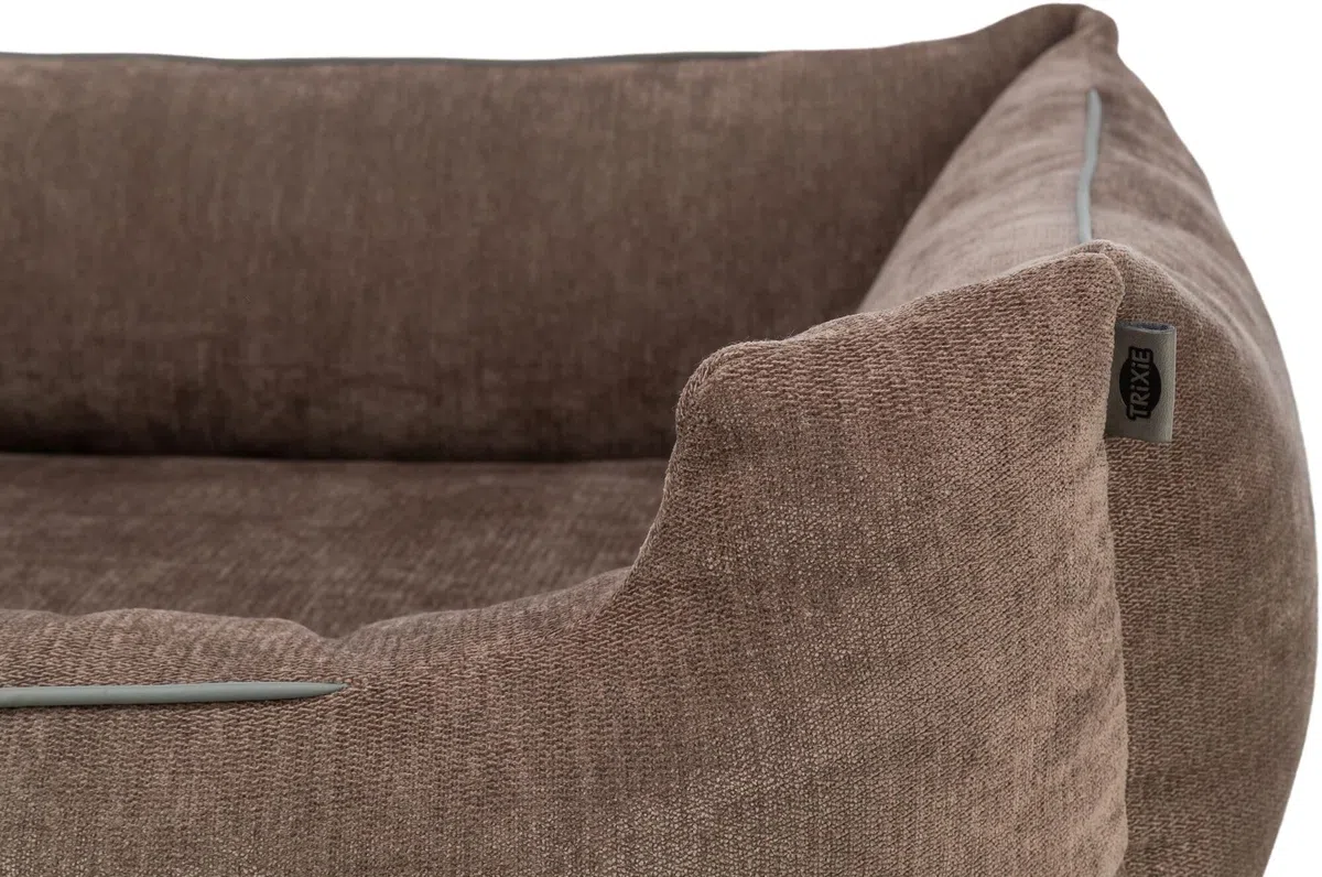 Trixie Vital Lennox 371305 - Cama para Perros (Chenilla, Rectangular, ortopédica, 60 x 50 cm, con Espuma viscoelástica para Efecto Memoria, 60 x 50 cm), Color marrón