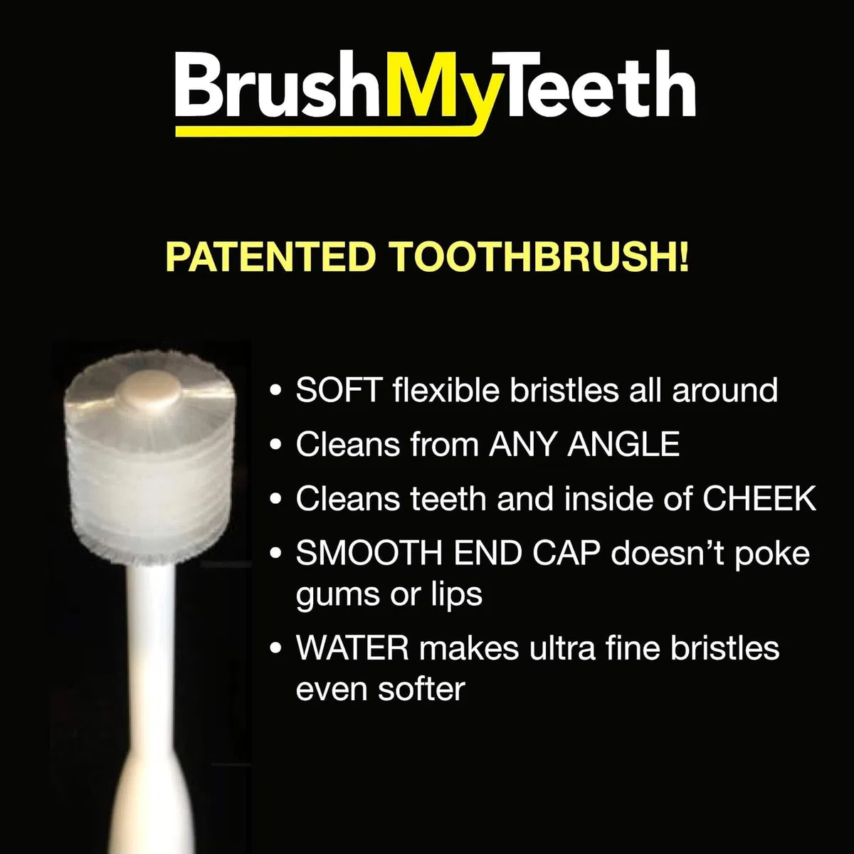 Brush My Dientes Cepillo de Dientes Redondo para Perros