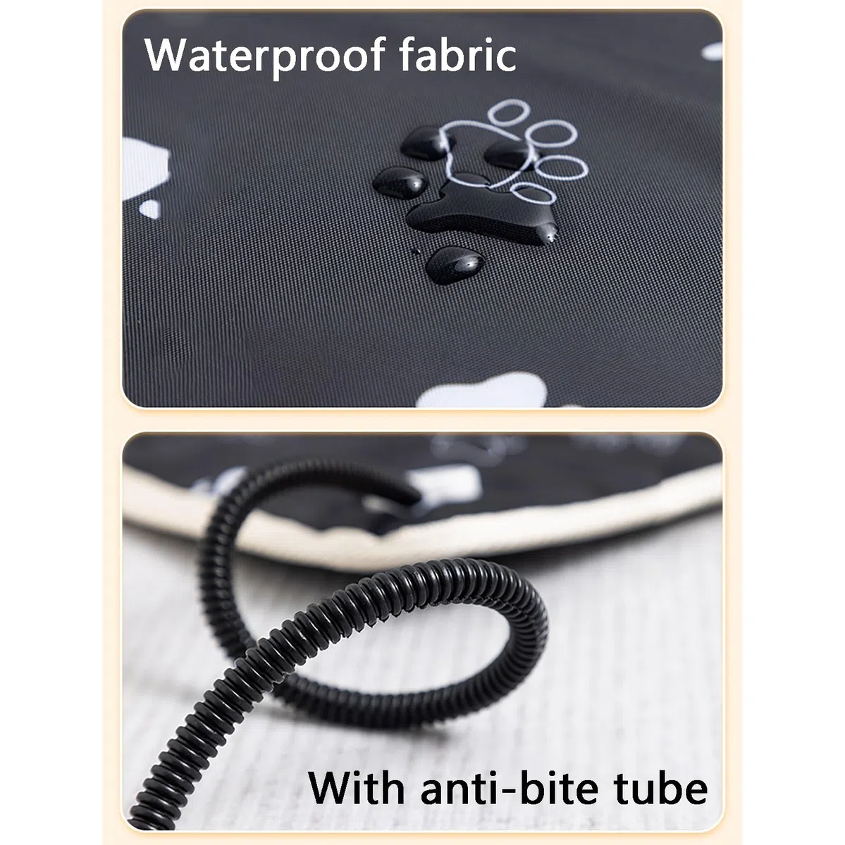 Manta Termica Gatos, Manta Eléctrica para Perros, con Temperatura y Temporizador Ajustables, Impermeable y Duradera, para Gatos y Perros(XXX-Large)