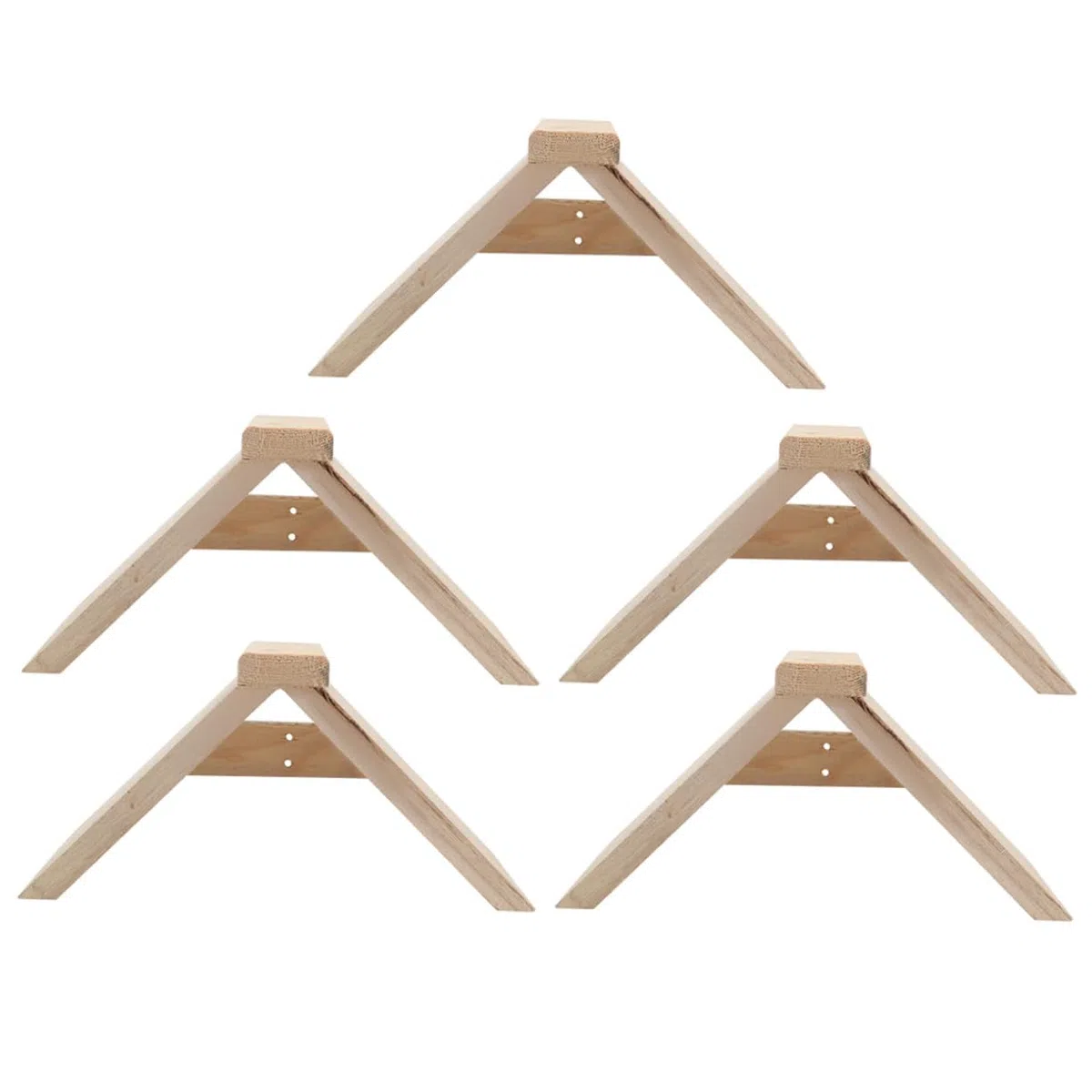 5 Perchas de Madera para Pájaros y Loros Decoración Hogar Paquete de 5 Unidades Soporte Masticable para Jaulas para Aves Pequeñas