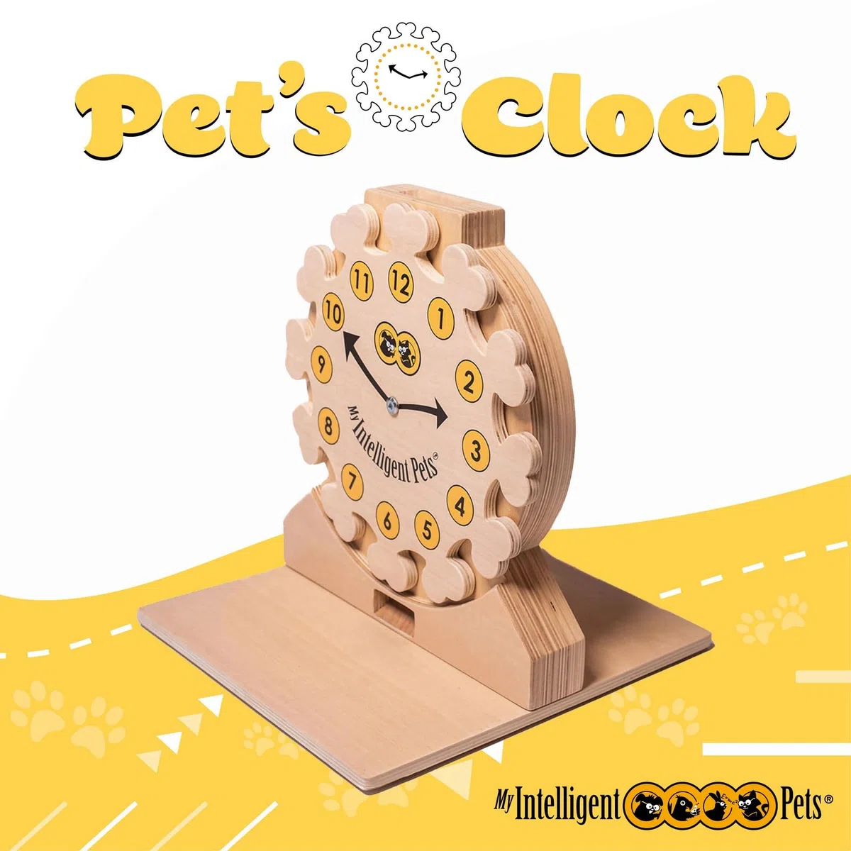 My Intelligent Dogs Juguete Interactivo para Perros Inteligencia - Juguete de Inteligencia para Perros y Gatos - Juguete Interactivo para Perros y Gatos - Juegos de Pensamiento para Perros - Reloj