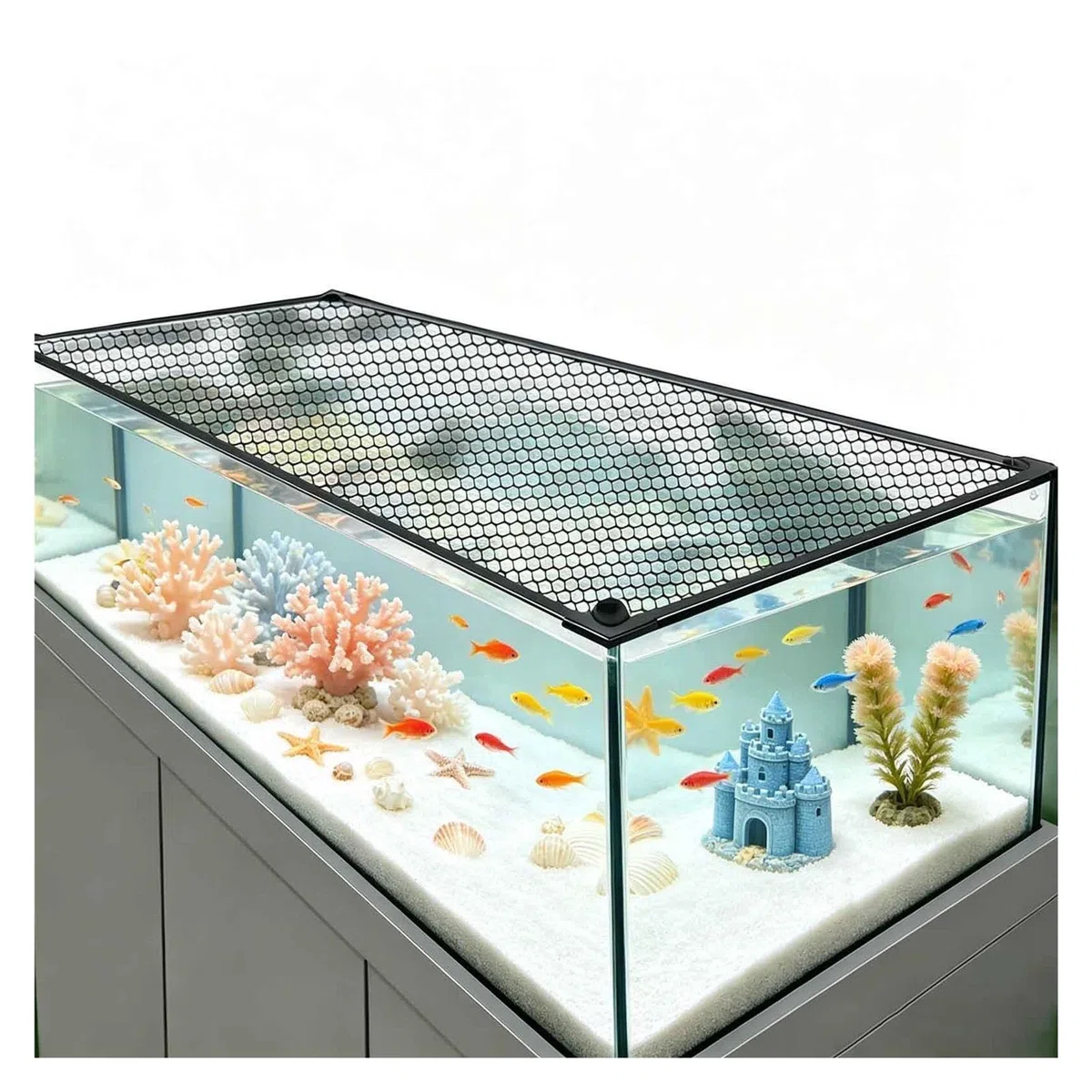 Tapa De Acuario Cubierta Magnética Antis-Salto, Cortada A Cualquier Tamaño