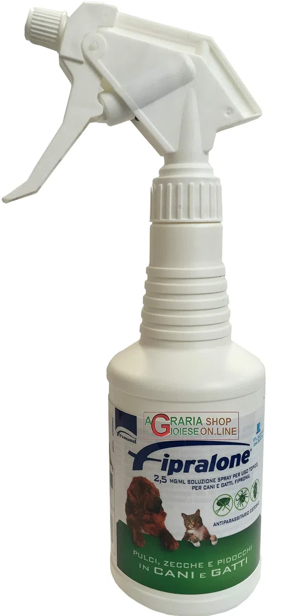 FIPRALONE 2,5 - Antiparasitario para perros y gatos, 500 ml