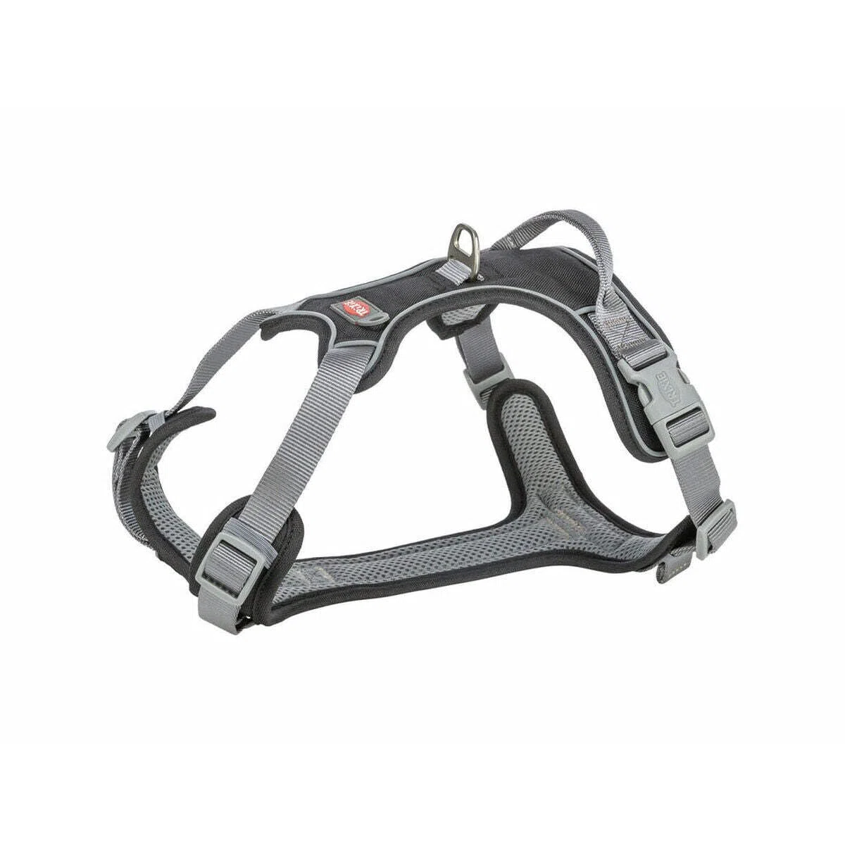 TRIXIE Premium Arnés Active, L–XL, 74–100 cm/25 mm, Negro, para Perros