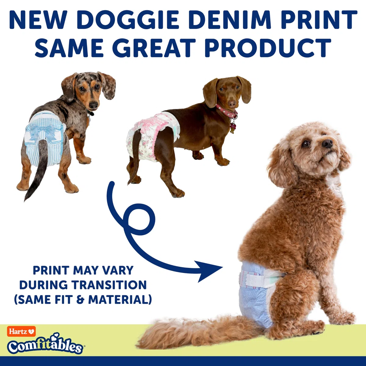 - Pañales Desechables para Perros Hartz Comfitables, Ajuste cómodo y Seguro, fáciles de Poner, pañales súper absorbentes para Perros y Hembras, Talla XS, 38 Unidades