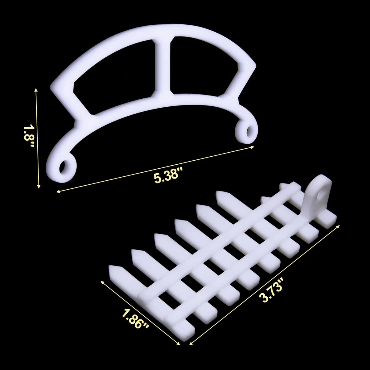 3 perchas para pájaro Buddy, con valla lateral, percha de extensión más ancha para complementos de bricolaje, accesorios para pájaros compatibles con comedero de pájaros Bird Buddy (blanco)