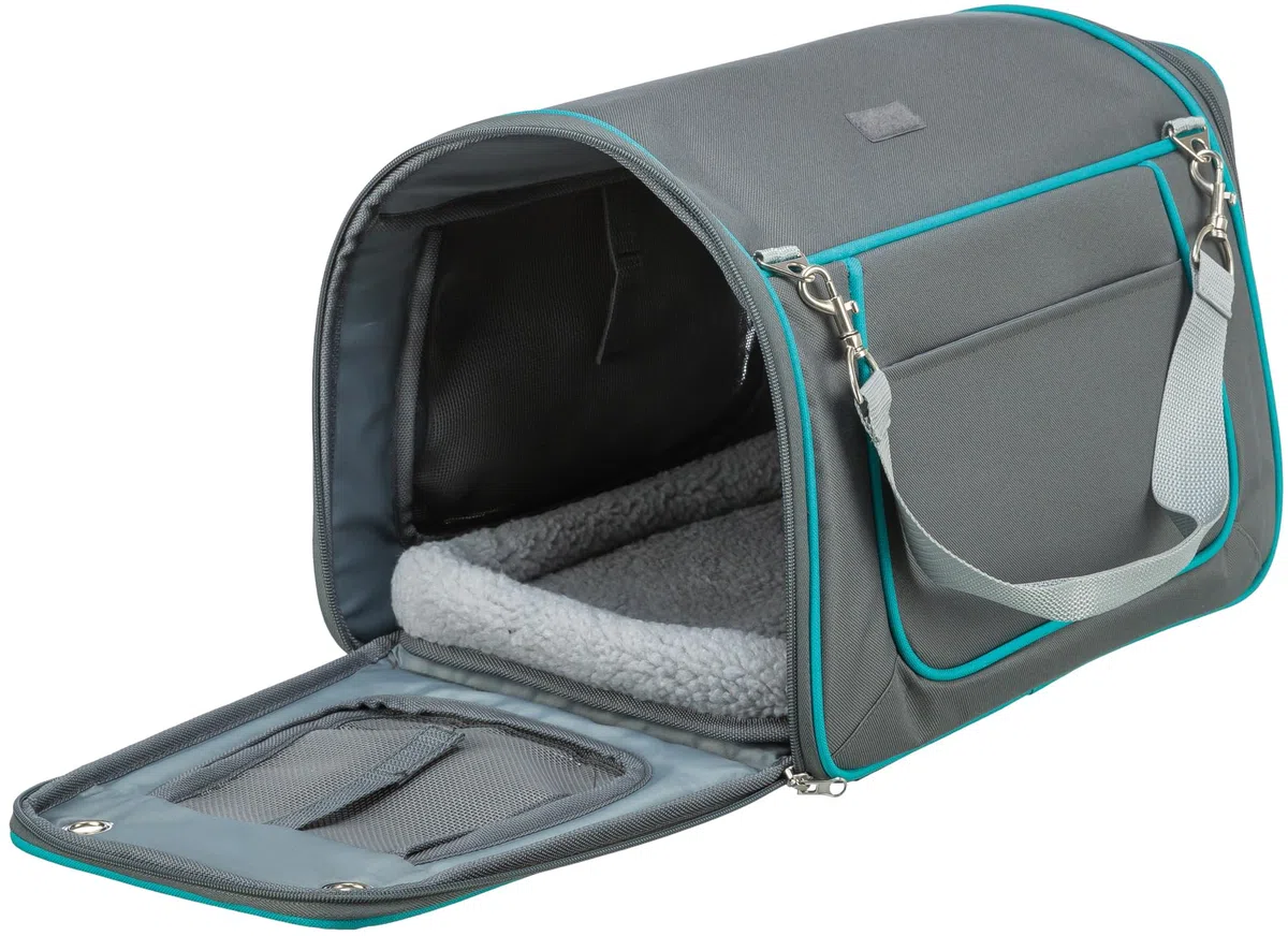 TRIXIE Caseta y transportín Vicky, 40 × 27 × 28 cm, Gris