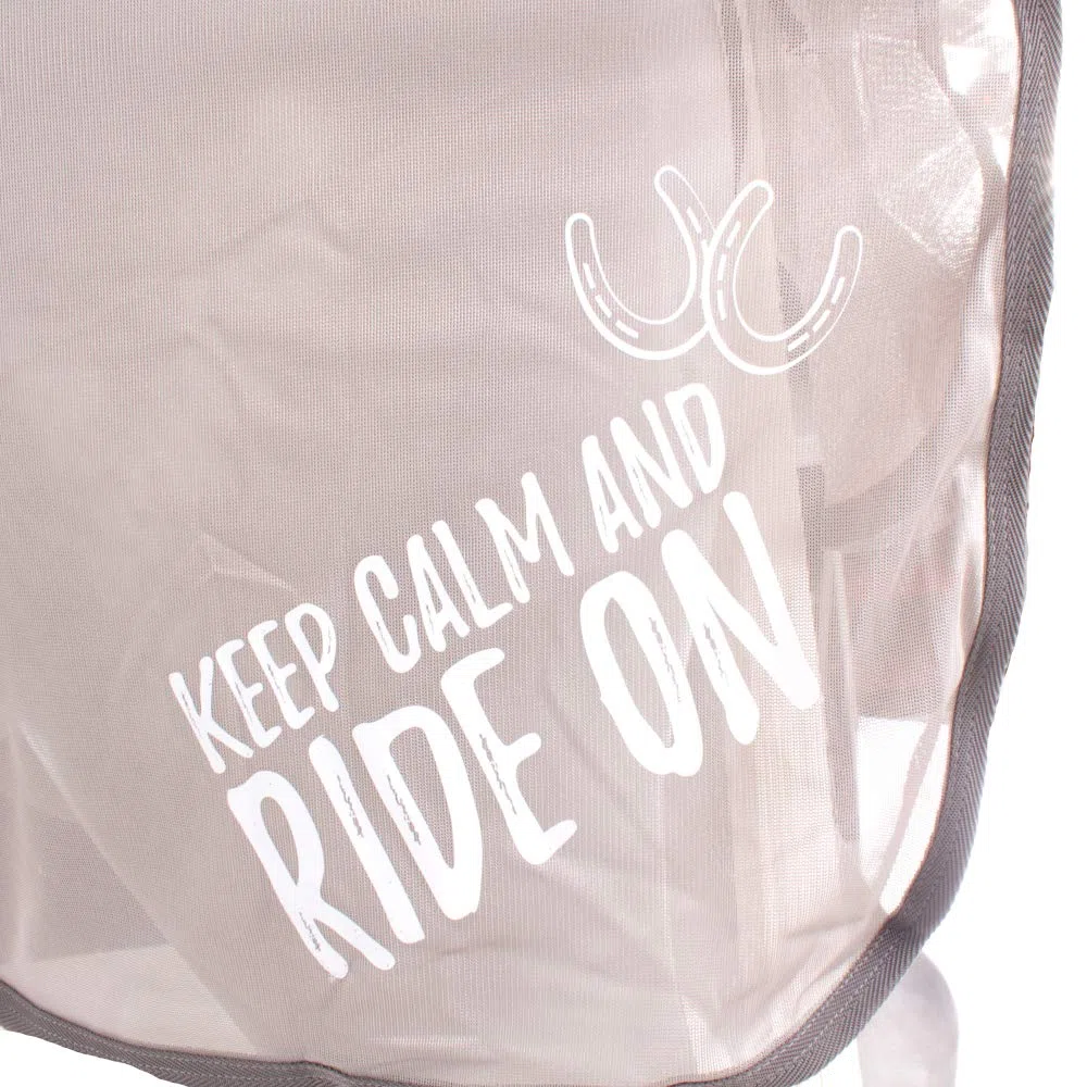 PFIFF 102657 - Manta antimoscas Keep Calm..., Color Gris 95
