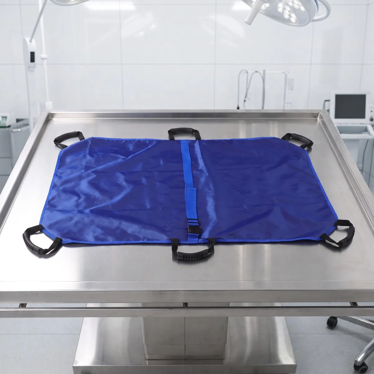 Cama Plegable Azul, Portátil para Perros Grandes