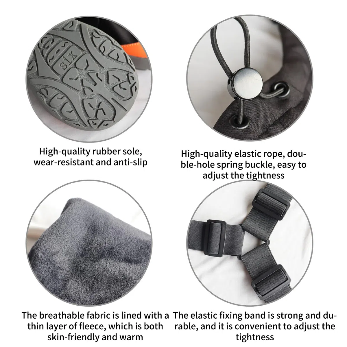 Botas con Arneses para Perros Protector Impermeable Antideslizante