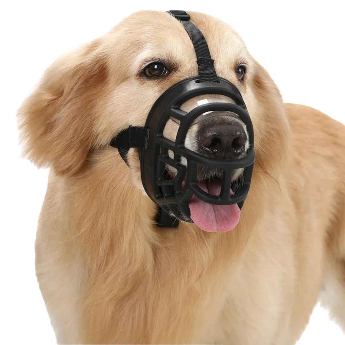 Bozal for Perros Grandes, bozal for Perros pequeños, Transpirable, Ajustable, Acolchado, Permite jadear y Beber, Resistente a la abrasión.,Bozal para Perro(No. 1)
