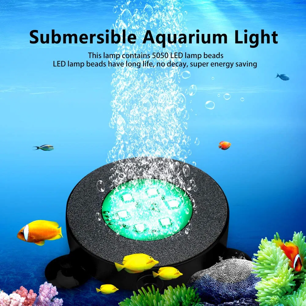 Tnfeeon Luz LED para acuario tanque de peces burbujeador