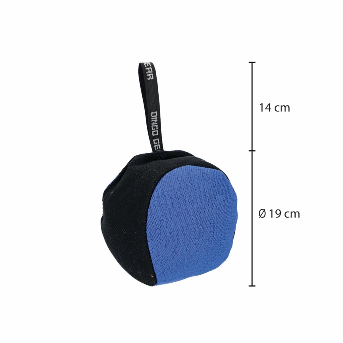 Dingo Gear S02801 - Pelota de entrenamiento (19 cm), color negro y azul