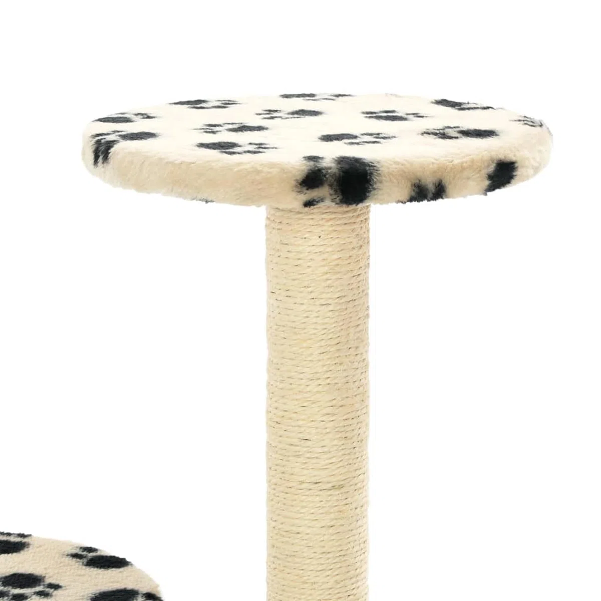ShGaxin Rascador para Gatos con Poste de sisal, Arbol para Gatos, Gatos Accesorios, Arranhador para Gatos, Arbol Rascador Gatos, 60 cm Huellas Beige