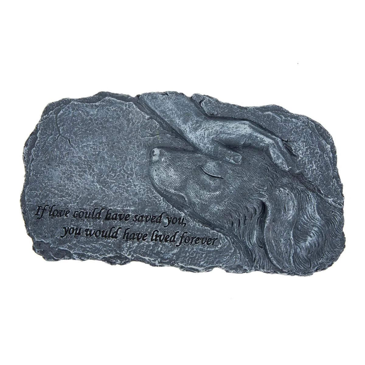 COLLBATH Lápida Conmemorativa para Mascotas De Resina, Estatua Artesanal Tamaño Artificial, Decoración para Jardín y Exteriores, Recuerdo Amoroso para Dueños De Perros y Gatos