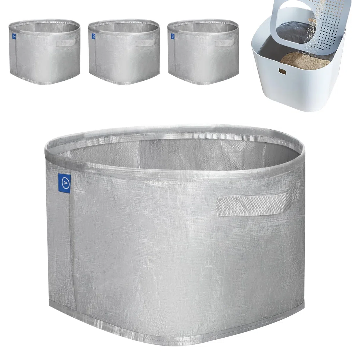 Paquete de 4 forros reutilizables para caja de arena Mod Kat Cat tipo A