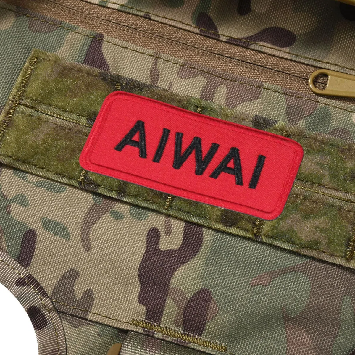 Arnés táctico para perros medianos y grandes, sin tirones, ajustable, para pasear, arnés militar con asa, chaleco para perro con paneles Molle (camuflaje (con 2 paquetes de accesorios), XL)