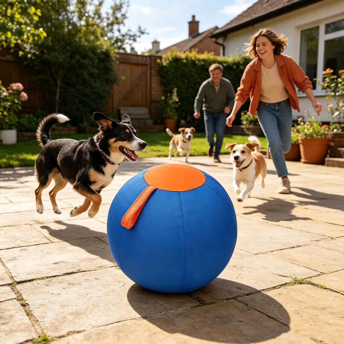 Pelota De Pastoreo Para Perros Resistente A Desgarros, Inflable, De | Pelota Juego Mascotas Juguete Adiestramiento Canino para Parque Deportivo Patio Trasero Patio Jardín Césped