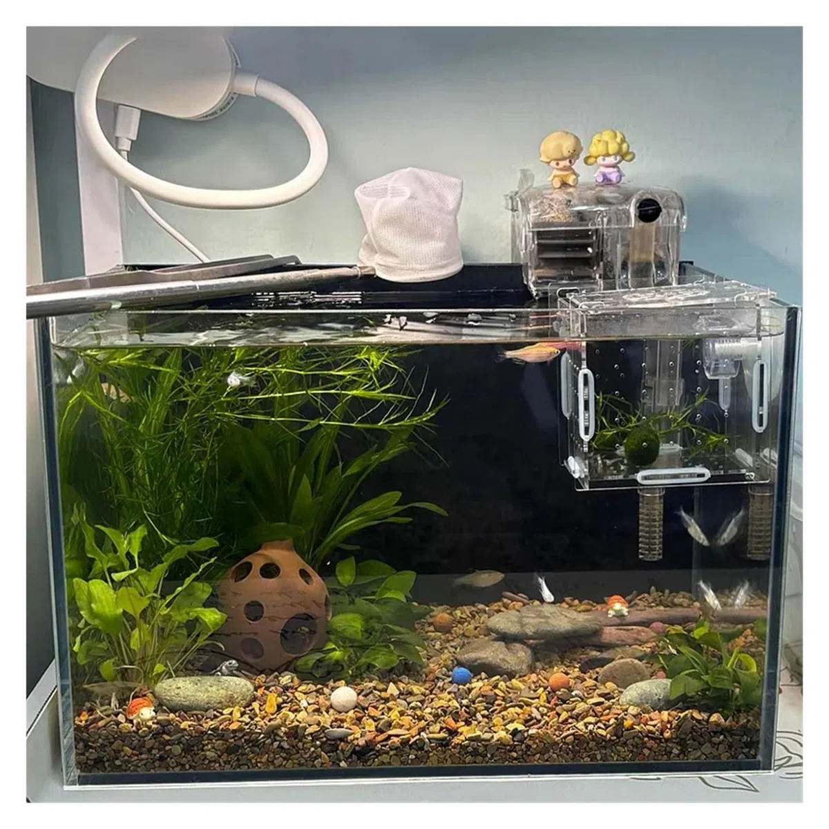 Fondo de Tanque de Peces de 100/200/500g, Piedra de Arena, Paisaje for Acuario, Corriente nativa, Piedra de Arena Natural, Accesorios de decoración DIY for jardín(4-18mm,500g)