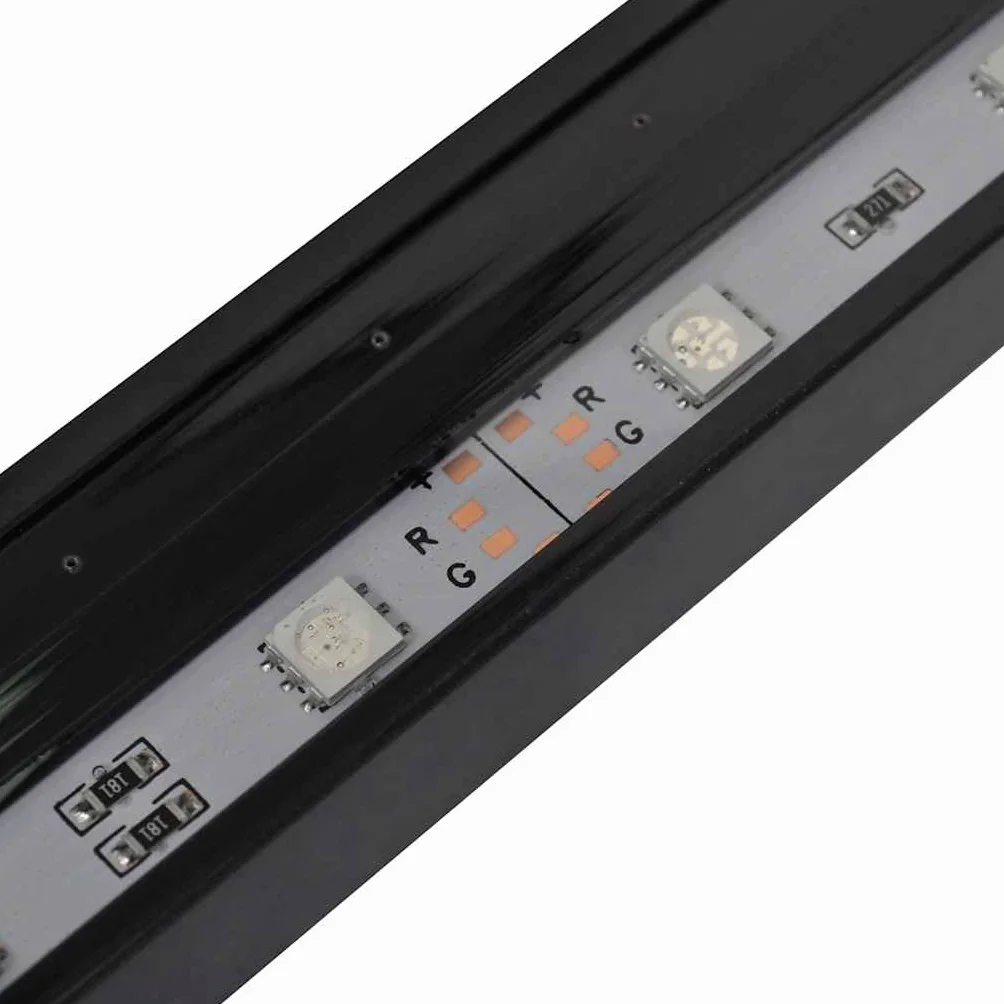 Iluminación LED para acuario, 71 cm, barra de luz RGB con mando a distancia, lámpara subacuática, cambio de color, IP67, resistente al agua