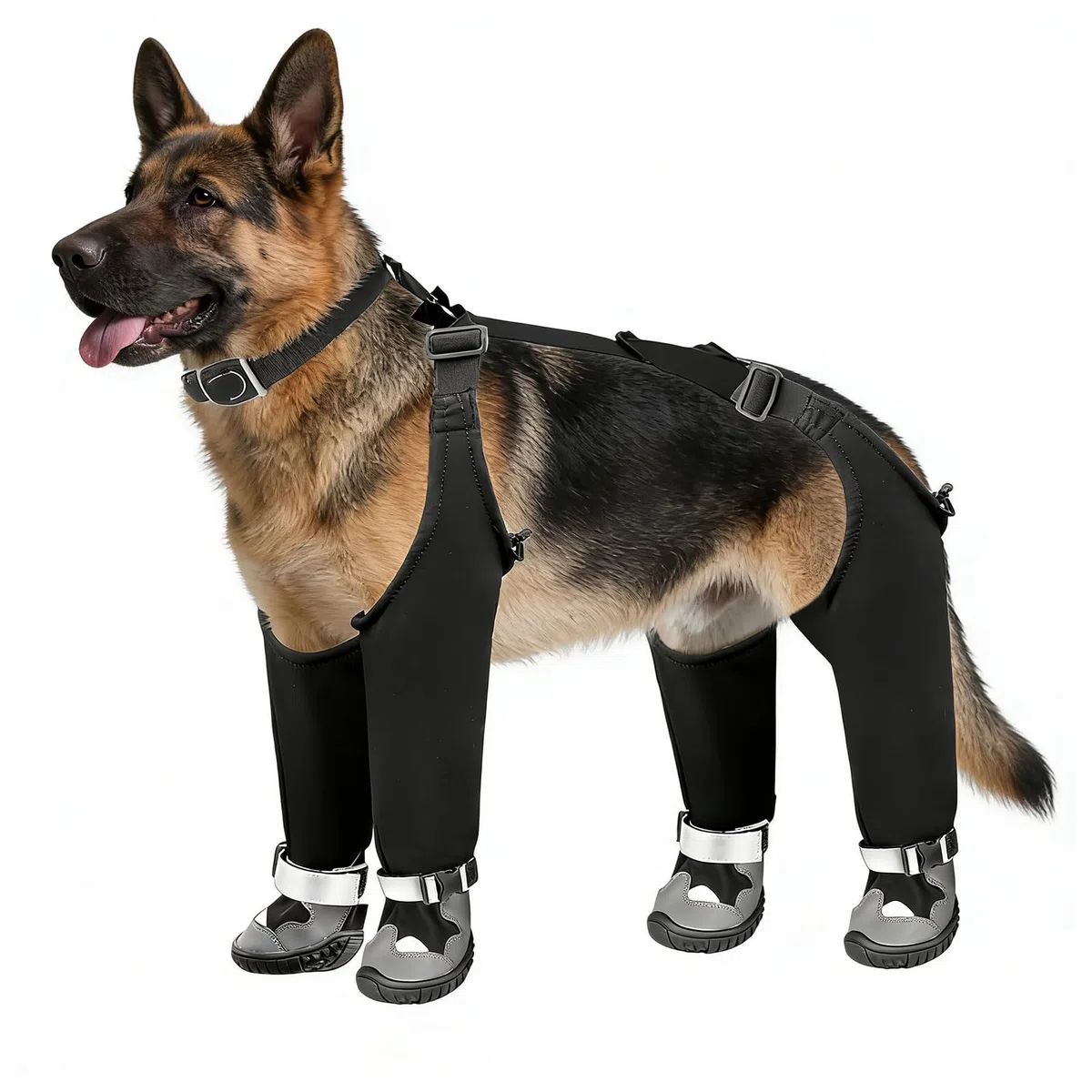 Botas de Nieve para Perro Antideslizante Impermeable Ajustable Transpirable
