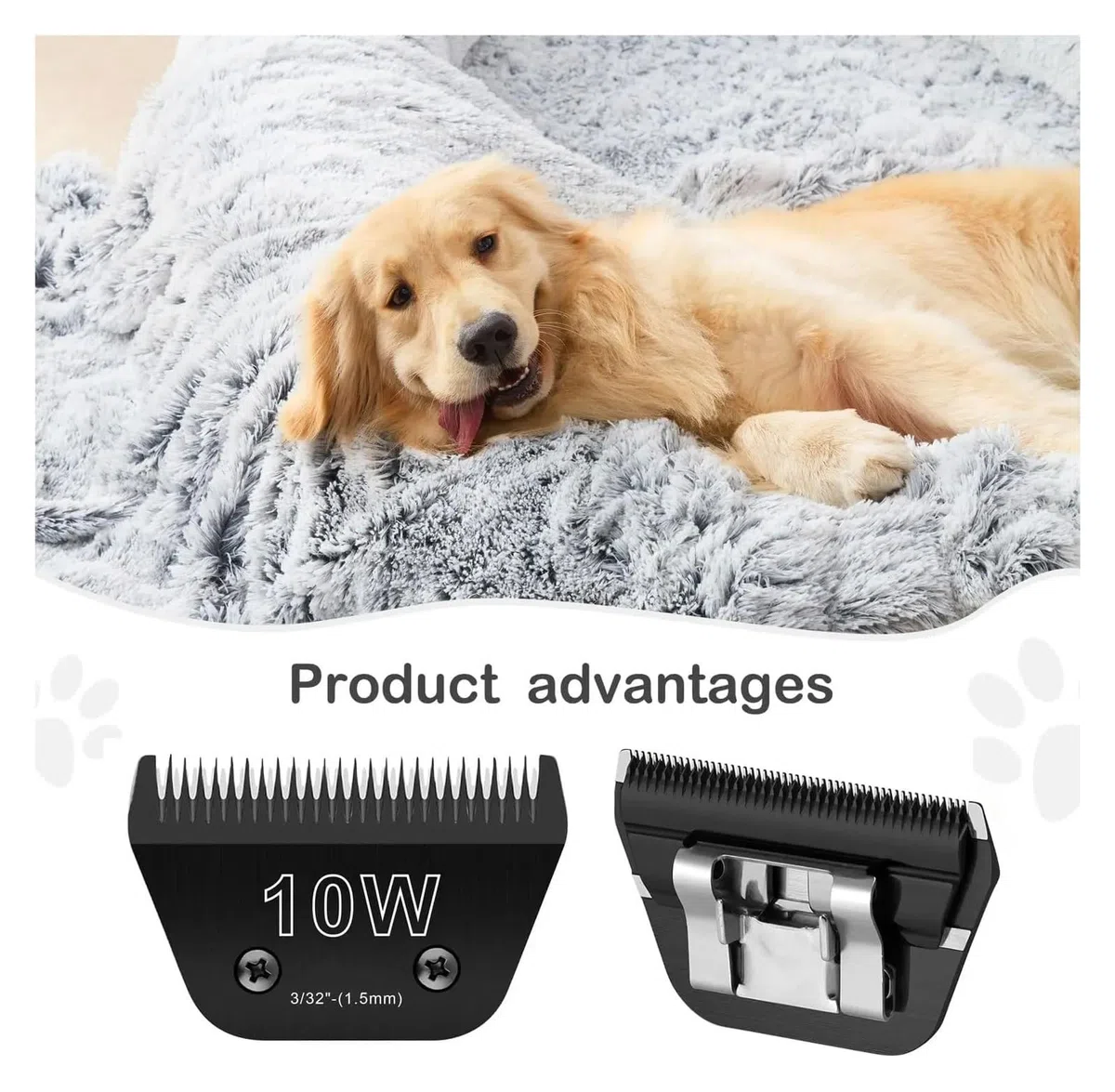 Cuchillas Anchas For Peluquería Canina, Compatibles Con Andis, Oster Y A5. Fácil Limpieza.