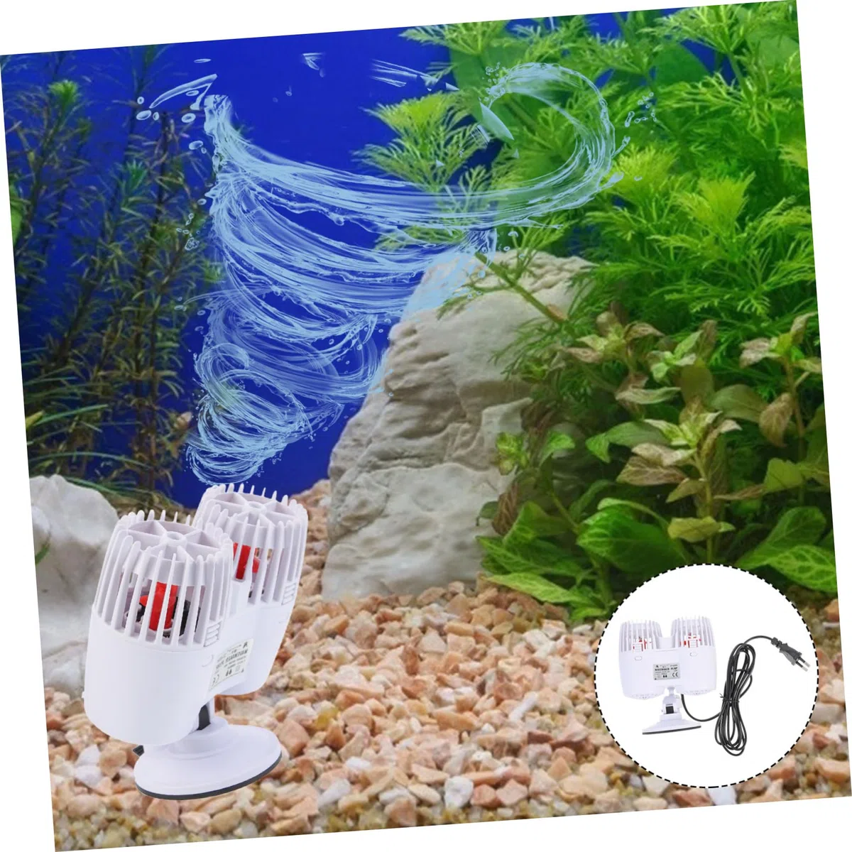Beaupretty Bomba De Olas Para Pecera Generador De Olas Para Acuario Pequeño Herramienta Para Generar Bomba De Circulación Para Acuarios Pequeños Enchufe Ue