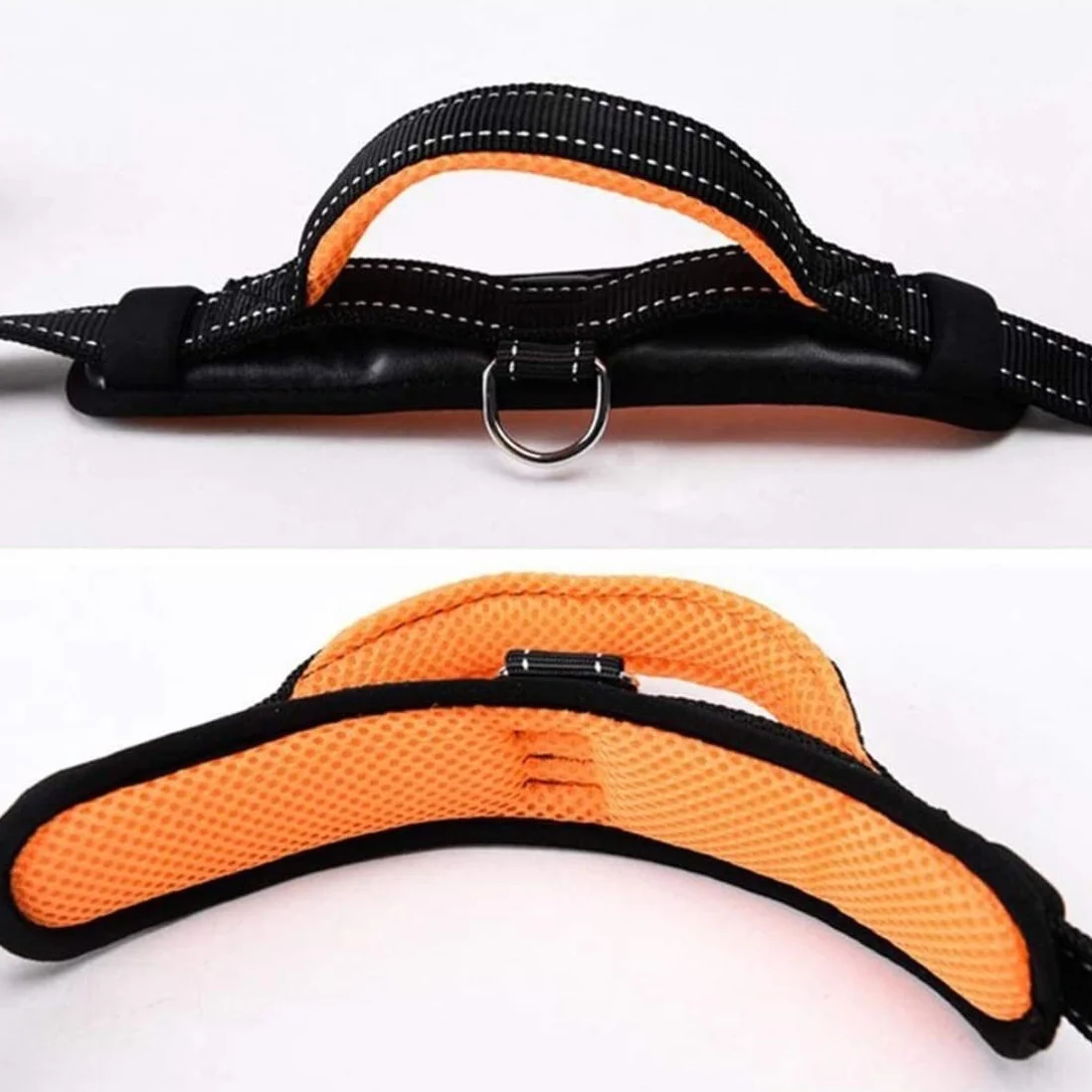 Correa Perro Correr Collar De Nailon para Perros Y Mascotas, Correas Entrenamiento Ajustables, Collares Seguridad para Pequeños Medianos Antideslizantes Reforzada(Rot,2.5cm*120cm)